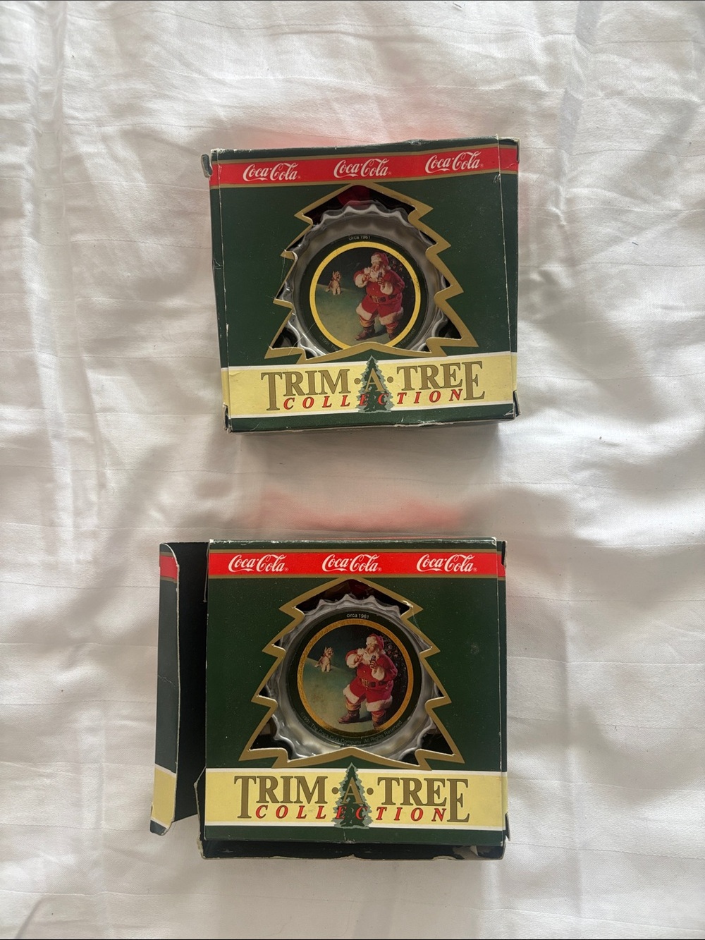Coca‑Cola Trim A Tree Collection Ornaments in Red and Green